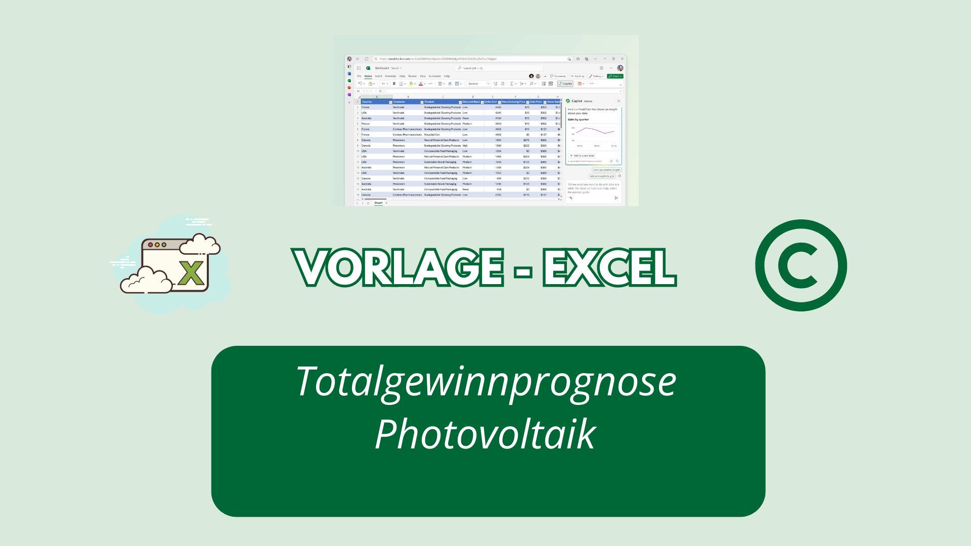 Totalgewinnprognose Photovoltaik